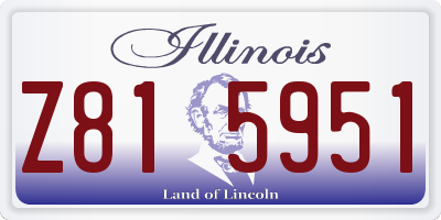 IL license plate Z815951