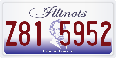 IL license plate Z815952