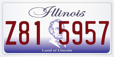 IL license plate Z815957