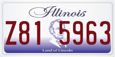 IL license plate Z815963