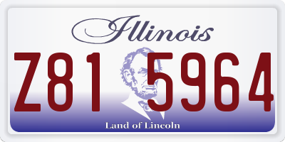 IL license plate Z815964