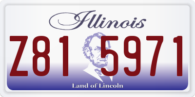 IL license plate Z815971