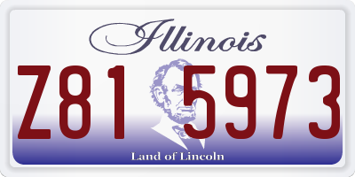 IL license plate Z815973