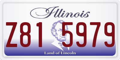 IL license plate Z815979