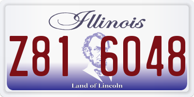 IL license plate Z816048