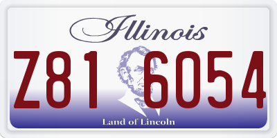 IL license plate Z816054