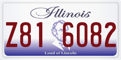 IL license plate Z816082