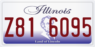 IL license plate Z816095