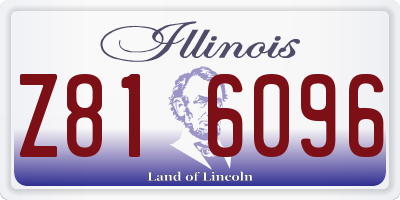 IL license plate Z816096