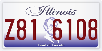 IL license plate Z816108