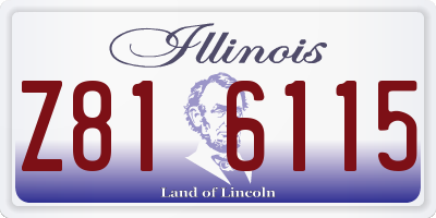 IL license plate Z816115