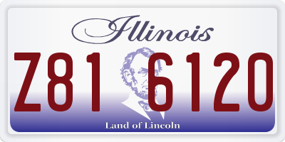 IL license plate Z816120