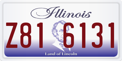 IL license plate Z816131