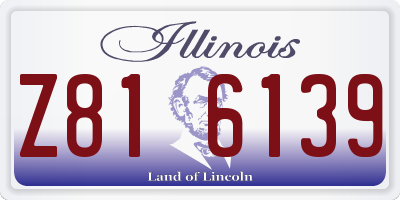 IL license plate Z816139