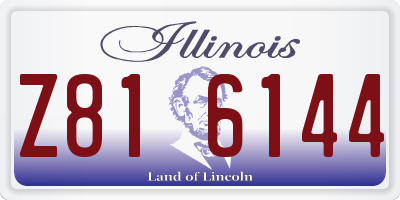 IL license plate Z816144