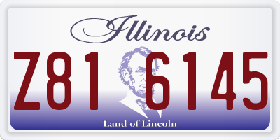 IL license plate Z816145
