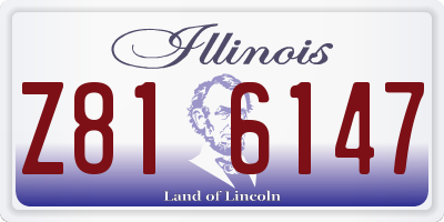 IL license plate Z816147
