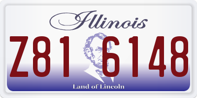 IL license plate Z816148
