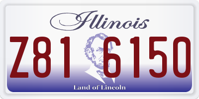 IL license plate Z816150