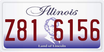 IL license plate Z816156