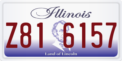 IL license plate Z816157