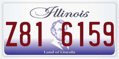 IL license plate Z816159