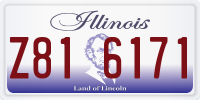 IL license plate Z816171