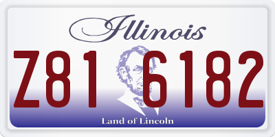 IL license plate Z816182