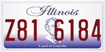 IL license plate Z816184