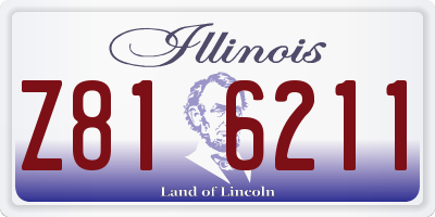 IL license plate Z816211