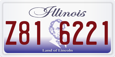 IL license plate Z816221