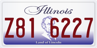 IL license plate Z816227
