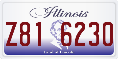 IL license plate Z816230