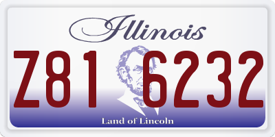 IL license plate Z816232