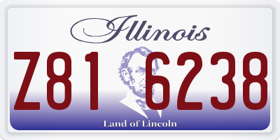 IL license plate Z816238