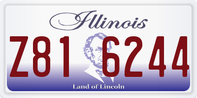 IL license plate Z816244