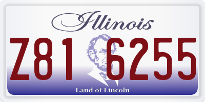 IL license plate Z816255