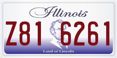 IL license plate Z816261