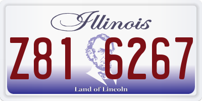 IL license plate Z816267