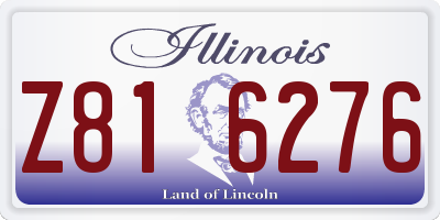 IL license plate Z816276