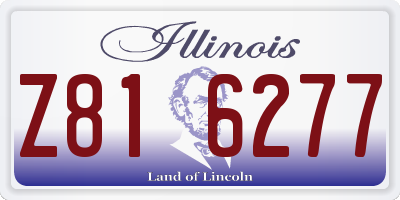 IL license plate Z816277