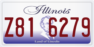 IL license plate Z816279