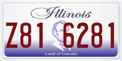 IL license plate Z816281