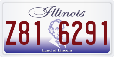 IL license plate Z816291