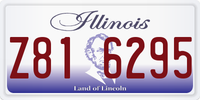 IL license plate Z816295