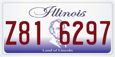IL license plate Z816297