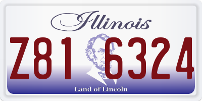 IL license plate Z816324