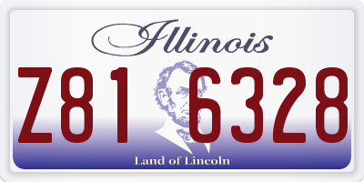 IL license plate Z816328
