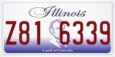 IL license plate Z816339