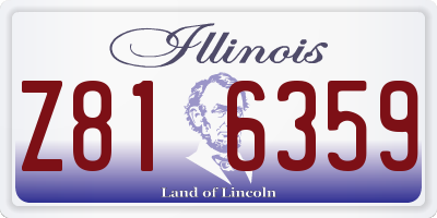 IL license plate Z816359
